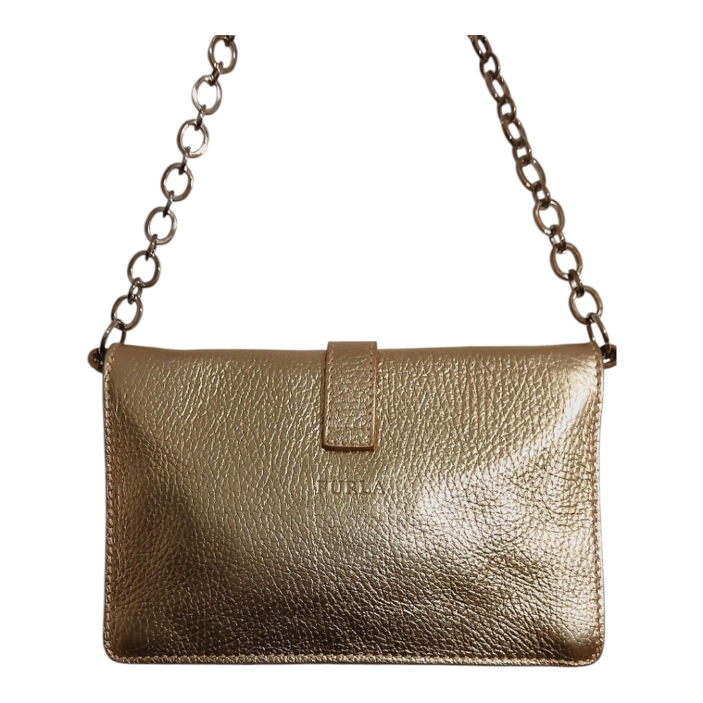Furla Metallic Effect Leather Clutch/ Hand Bag - Picture 4 of 7